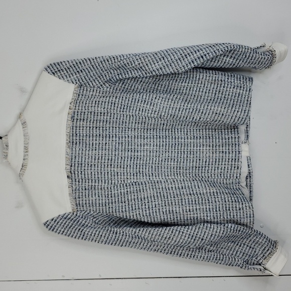 FDJ Margot Mixed Media Jacket Western Edwardian Twee Fringe Tweed Womens XS - Picture 9 of 12